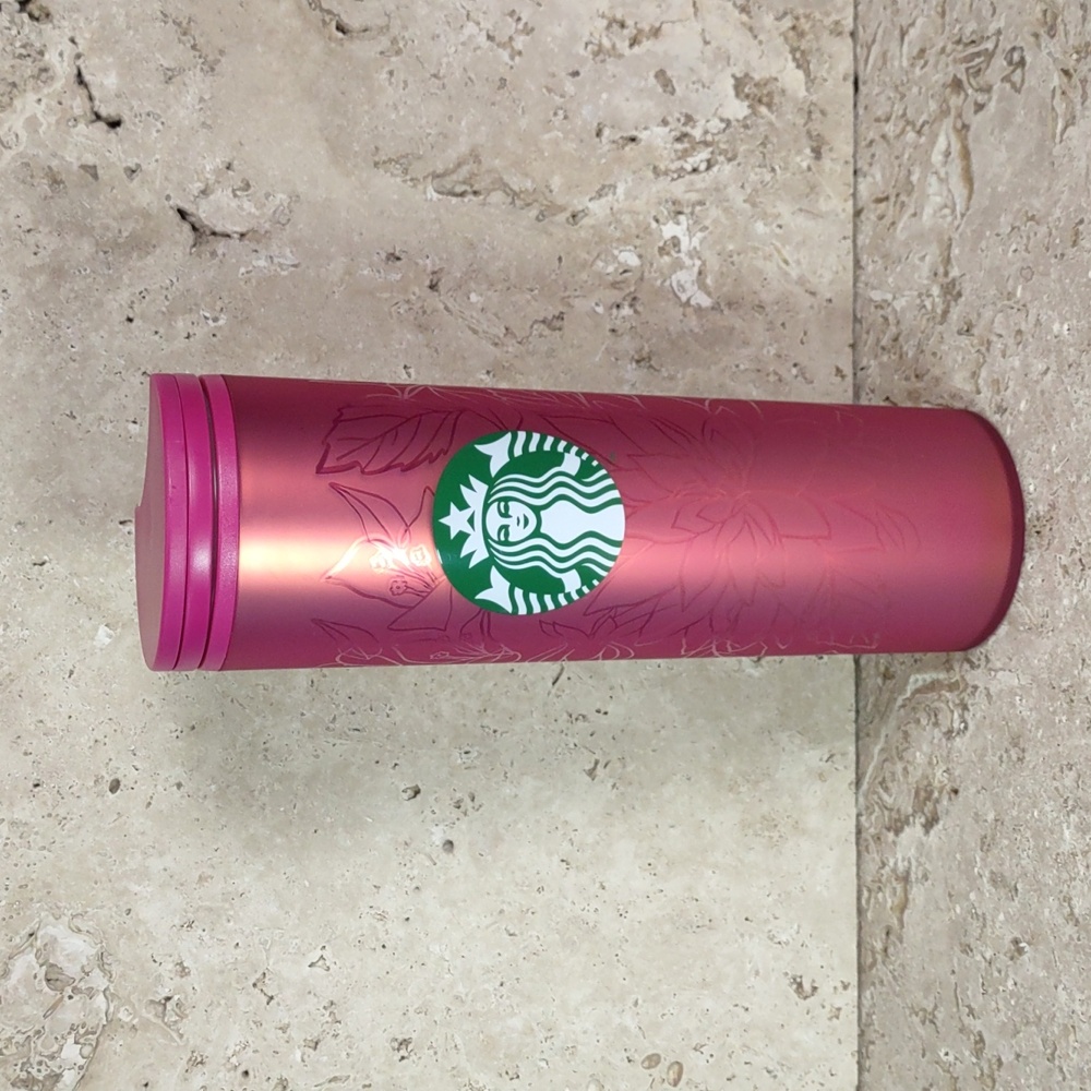 Starbucks Mexico 2022 Spring Soft Touch Floral 16oz Acrylic Tumbler